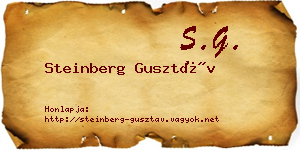 Steinberg Gusztáv névjegykártya